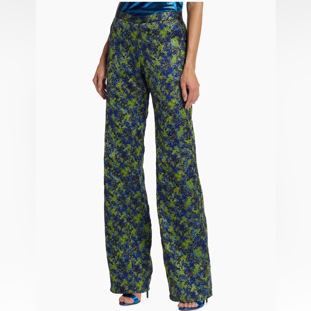 Frederick Anderson The Blue’s Jacquard Pants Brocade Pattern Size 2